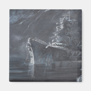 The Lone Queen Of The North Tirpitz Norway1944 Magnet