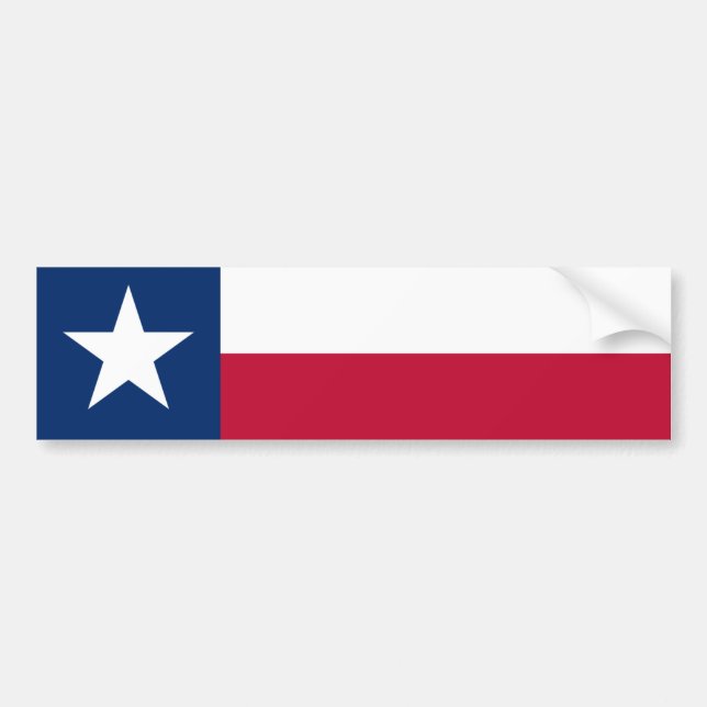 The Lone Star State flag Bumper Sticker (Front)