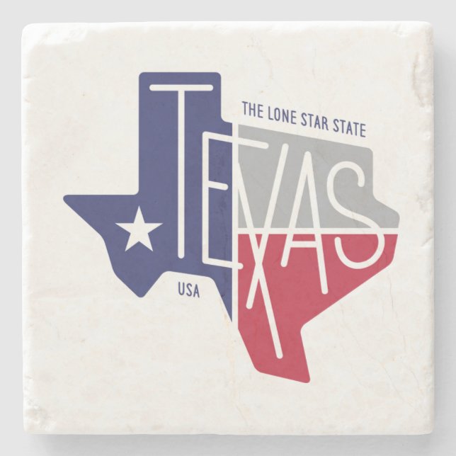 The Lone Star State Stone Coaster (Front)