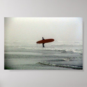 The lone surfer poster