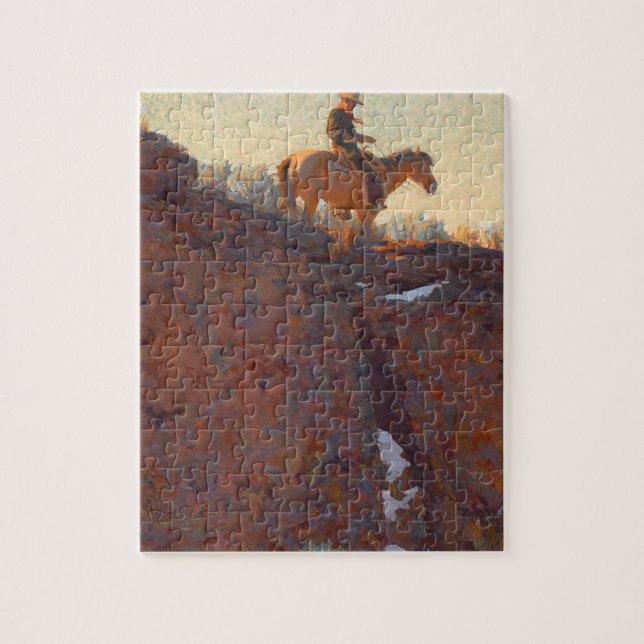 The lone trail by Maynard Dixon Jigsaw Puzzle (Vertical)