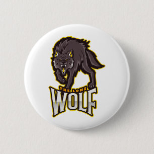 The lone Wolf  6 Cm Round Badge