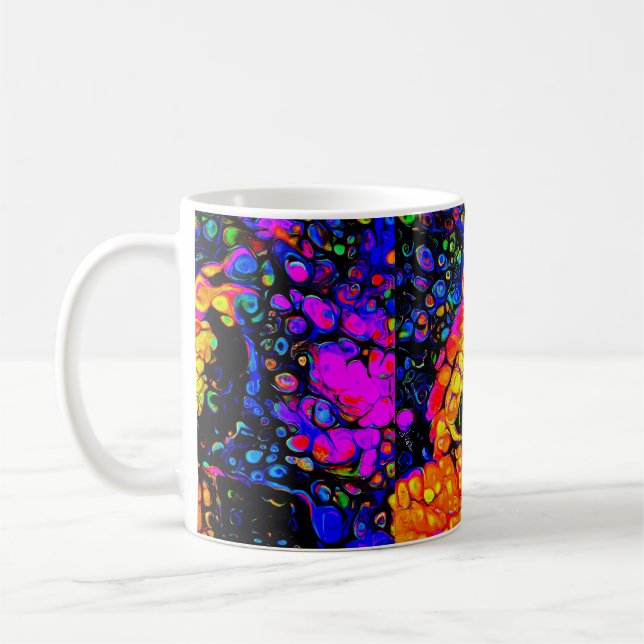 The Lonely Bird 4:  Liquid Art Style  Coffee Mug (Left)