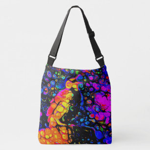 The Lonely Bird 4:  Liquid Art Style  Crossbody Bag