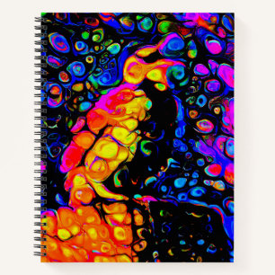 The Lonely Bird 4:  Liquid Art Style  Notebook