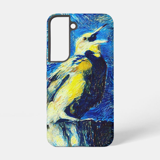 The Lonely Bird VanGogh Style  Samsung Galaxy S22 Case (Back)