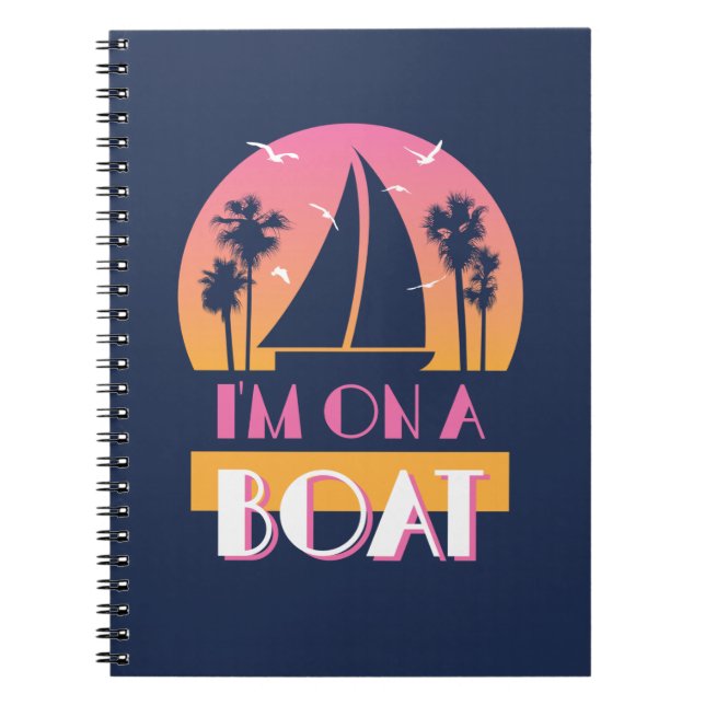 The Lonely Island - I'm On A Boat Spiral Notebook (Front)