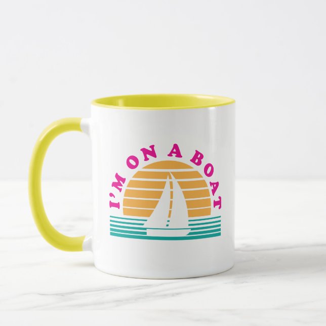 The Lonely Island On A Boat Mug (Left)