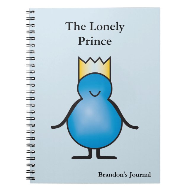 The Lonely Prince Collection Personalised Spiral Notebook (Front)