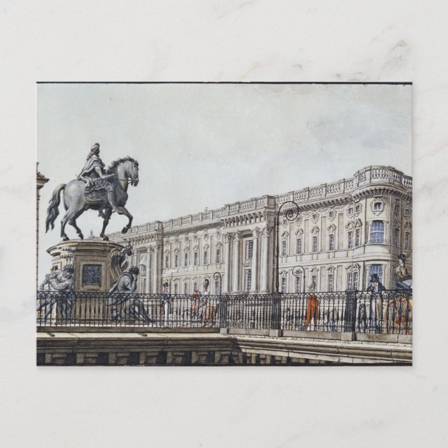 The long bridge with an aristocratic monument postcard (Front)