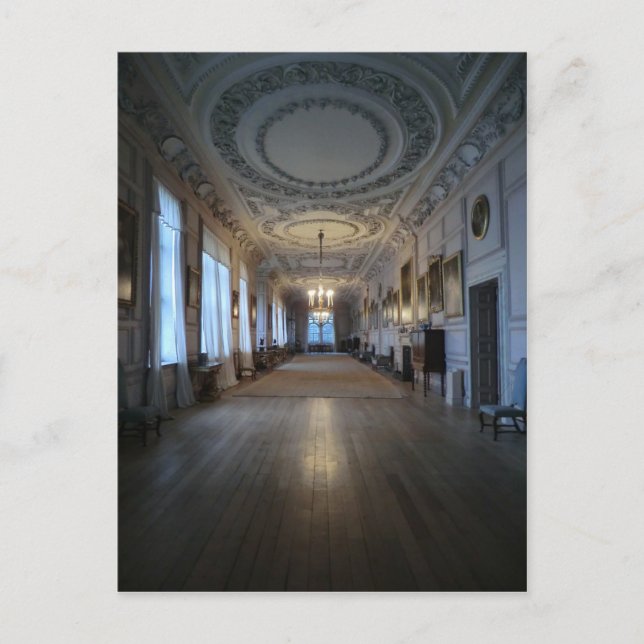 The Long Gallery at Sudbury Hall, Derbyshire Postcard (Front)