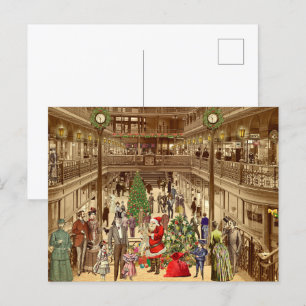 The Long List of Santa Claus Holiday Postcard