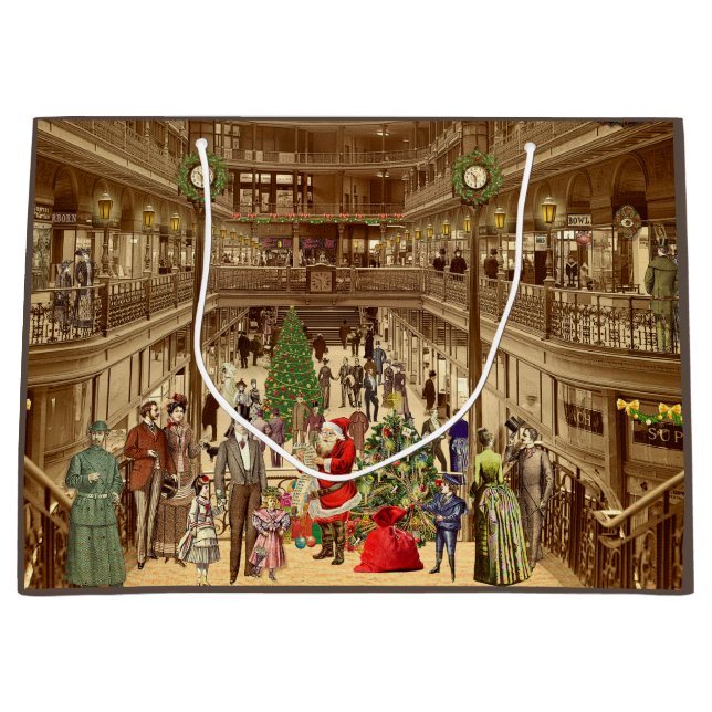 The Long List of Santa Claus Large Gift Bag (Front)