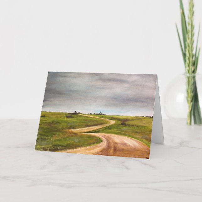 "The long road" Greeting card (Front)