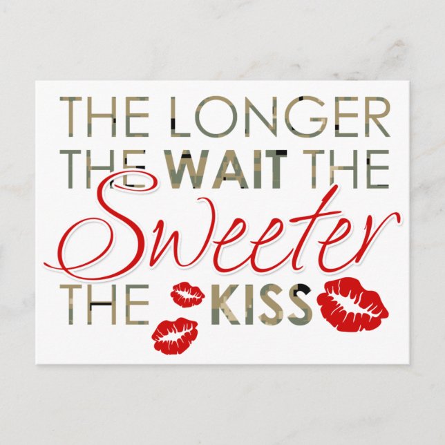The Longer The Wait Postcard (Front)