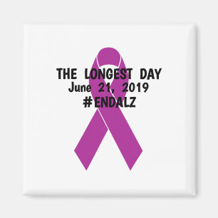 The Longest Day #endheimer June 21  Magnet