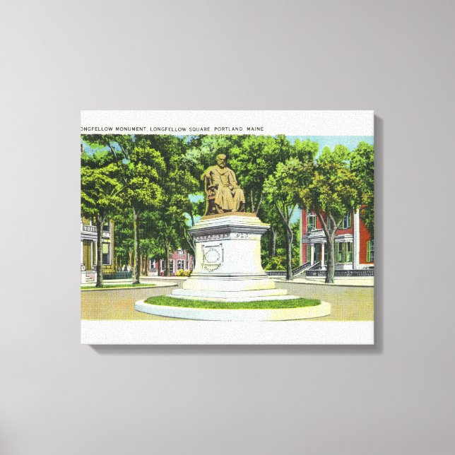 The Longfellow Monument # 2 Canvas Print (Front)