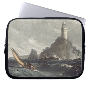 The longships lighthouse of Lands End, Cornwall, f Laptop Sleeve