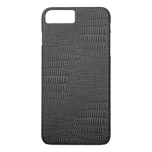 The Look of Black Realistic Alligator Skin Case-Mate iPhone Case (Back)