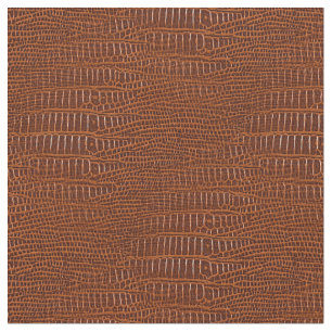 The Look of Brown Realistic Alligator Skin Fabric