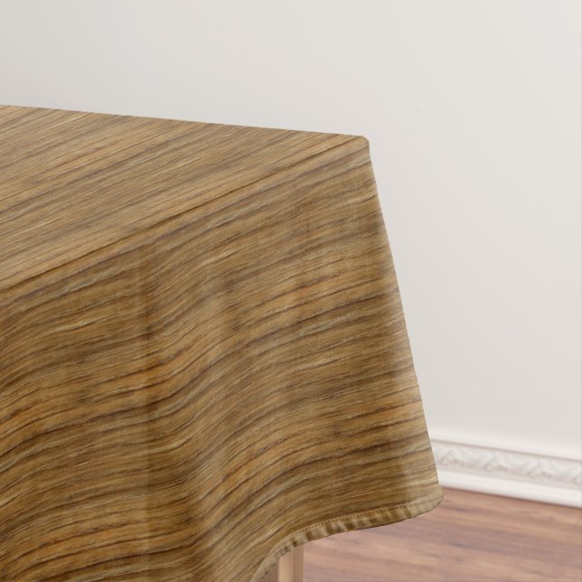 The Look of Driftwood Oak Wood Grain Texture Tablecloth (In Situ)