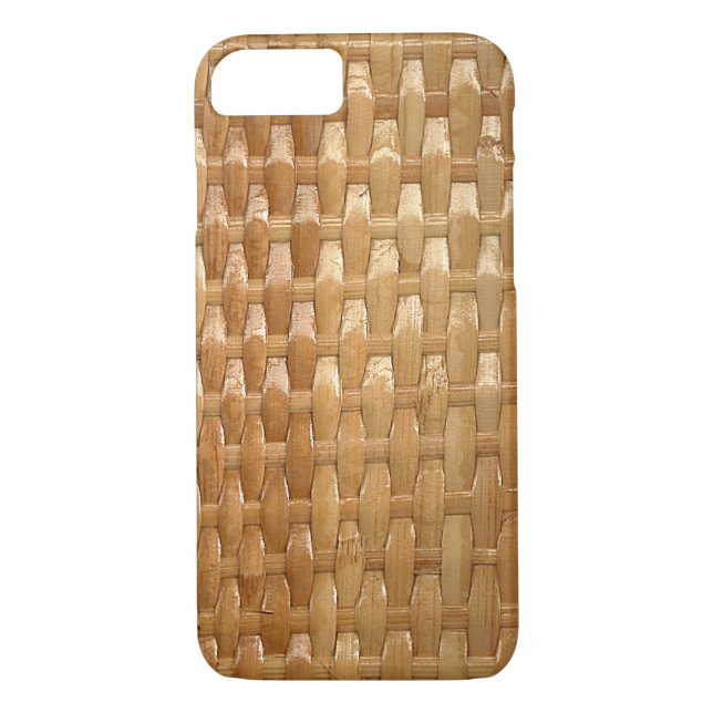 The Look of Lacquer Wicker Basketweave Texture Case-Mate iPhone Case (Back)