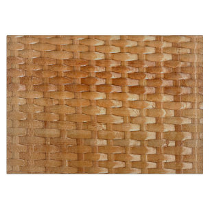 The Look of Lacquer Wicker Basketweave Texture Cutting Board