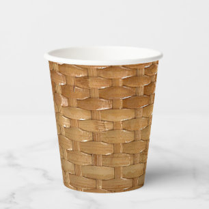 The Look of Lacquer Wicker Basketweave Texture  Paper Cups