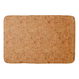 The Look of Macadamia Cork Burl Wood Grain Bath Mat