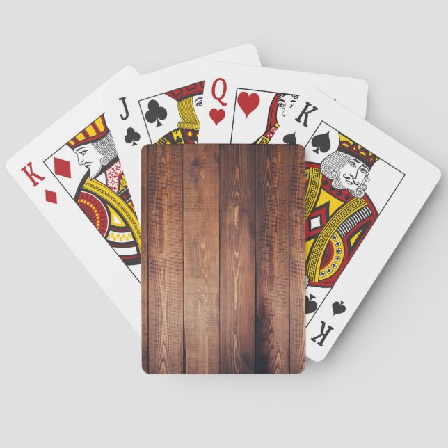 The look of real wood! playing cards (Back)