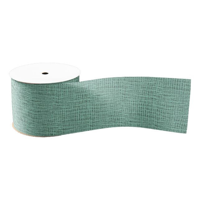 The Look of Seafoam Blue Gauze Weave Texture Grosgrain Ribbon (Spool)