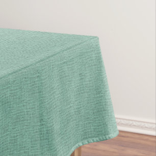 The Look of Seafoam Blue Gauze Weave Texture Tablecloth