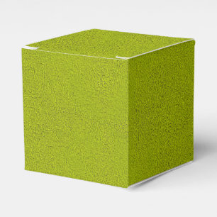 The look of Snuggly Chartreuse Green Suede Favour Box