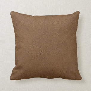 The look of Snuggly Coffee Brown Suede Texture Cushion