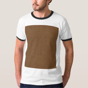 The look of Snuggly Coffee Brown Suede Texture T-Shirt