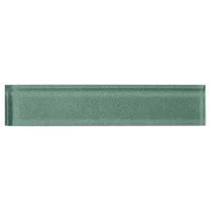 The look of Snuggly Jade Green Teal Suede Texture Nameplate