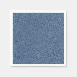 The look of Snuggly Slate Blue Suede Texture Napkin