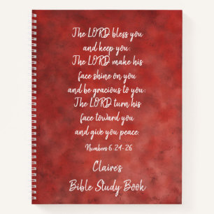 The Lord Bless You and Keep You Bible Study  Notebook
