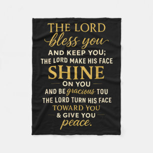 The Lord Bless You And Keep You  Fleece Blanket