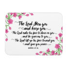 The Lord Bless you and Keep You Magnet w/Flowers