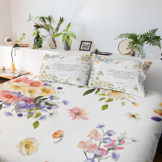 The Lord Bless You | Floral Christian Pillowcase (Creator Uploaded)