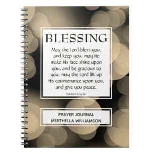 THE LORD BLESS YOU Numbers 6:24-26 BLESSING Notebook