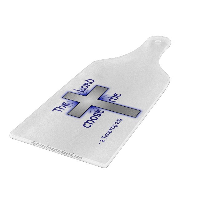 The Lord Chose Me Christian Cutting Board (Corner)