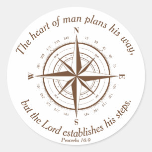 The Lord establishes his steps Sticker