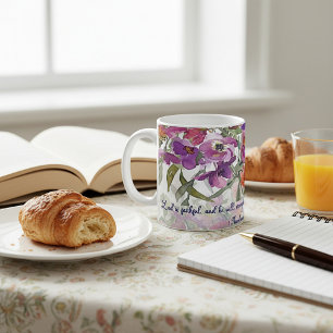 The Lord is faithful watercolor floral Christian Coffee Mug