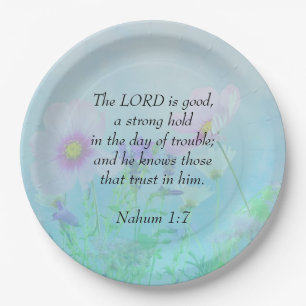 The Lord Is Good - Nahum 1:7   Paper Plate