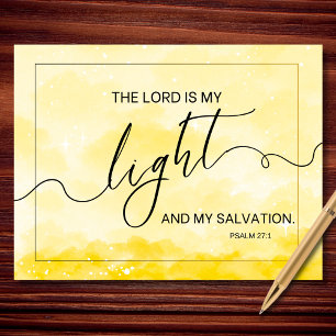 The Lord Is My Light Psalm 27 1 Christian Faith Postcard