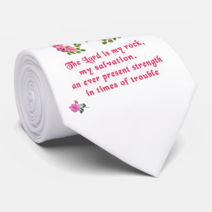 The Lord is my rock Christian Tie