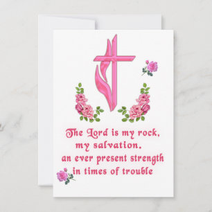 The Lord is my rock Invitation