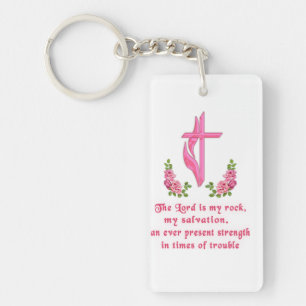 The Lord is my Rock Key Ring